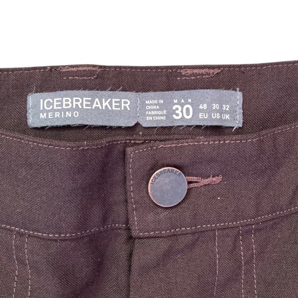 Icebreaker Wool Blend Cargo Pants Men’s Brown Gorpcore Casual - Picture 7 of 8